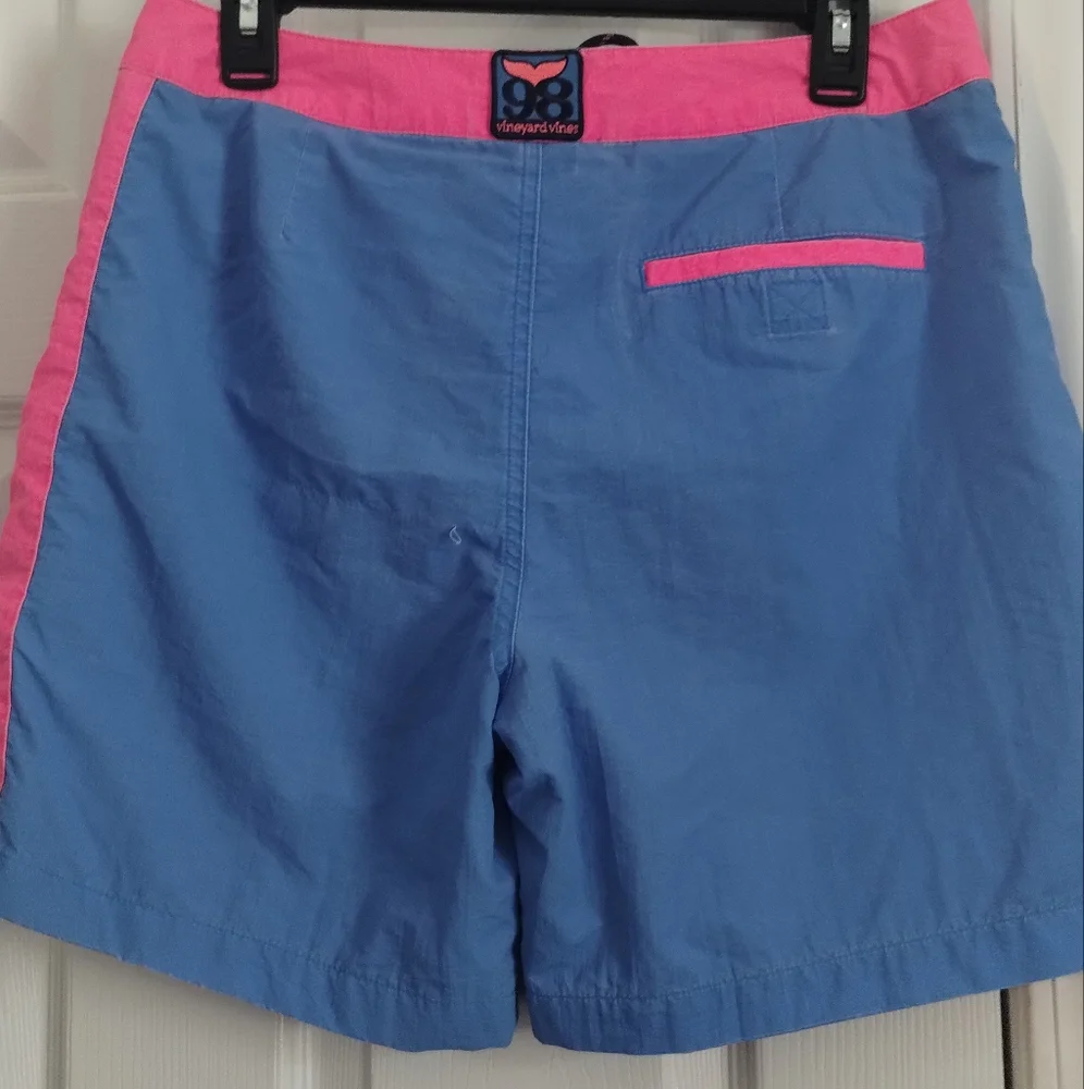 Men's Vineyard Vines Pink/Blue Swim Shorts